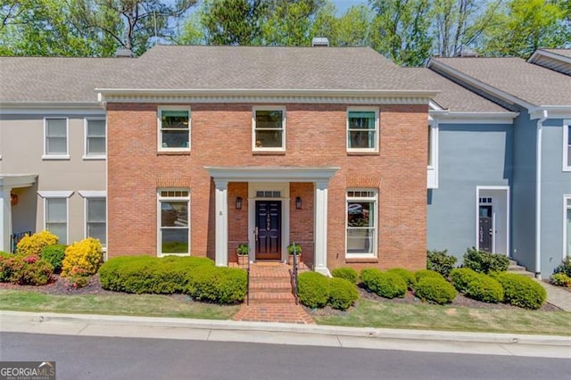 1038 Huntcliff, Atlanta, GA 30350 - view of front facade featuring brick siding