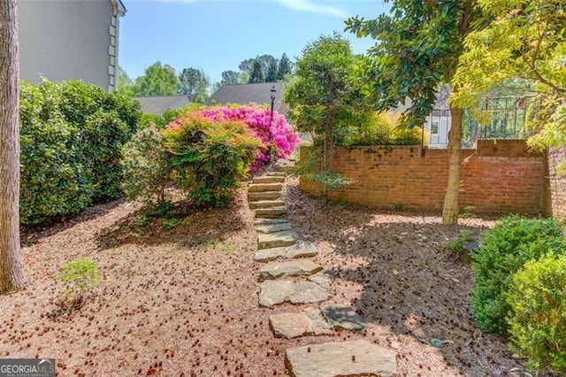 1038 Huntcliff, Atlanta, GA 30350 - view of yard with stairs