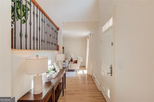1038 Huntcliff, Atlanta, GA 30350 - hall featuring light wood-type flooring
