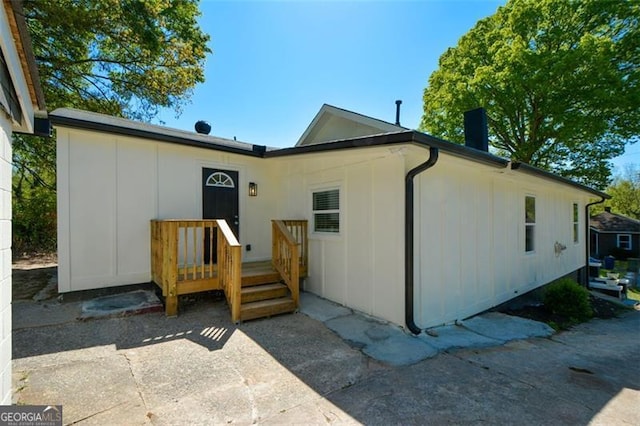view of front of home featuring board and batten siding