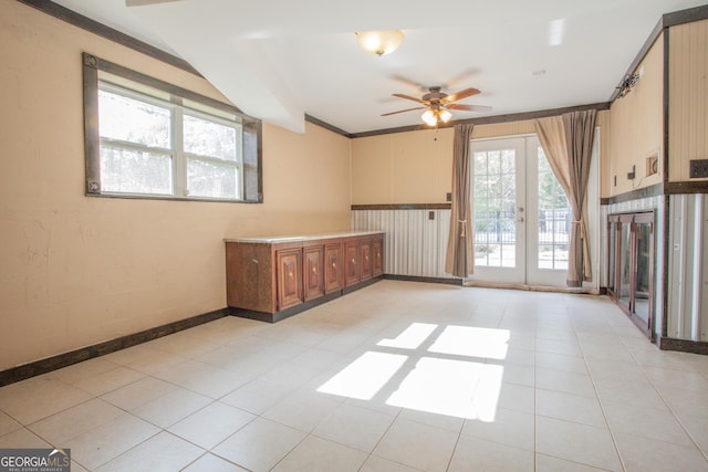 724 Ga Highway 120, Tallapoosa, GA 30176 - spare room featuring a ceiling fan and french doors