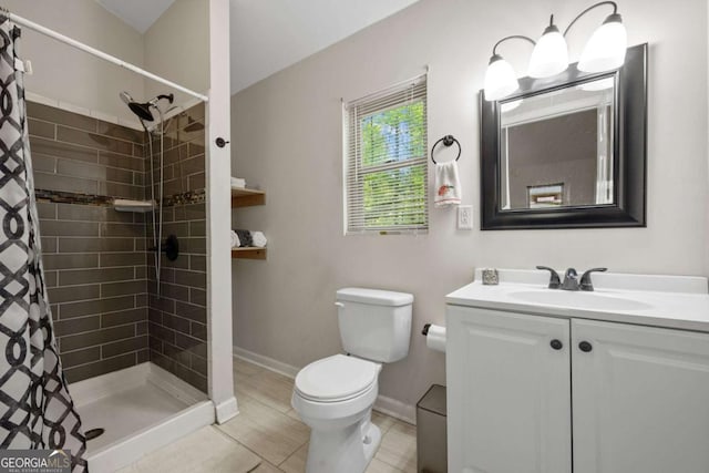 3690 Asbury Ln SW, Atlanta, GA 30331 - full bath featuring tiled shower, vanity, and tile patterned flooring