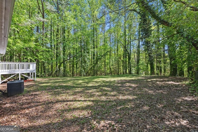 3690 Asbury Ln SW, Atlanta, GA 30331 - view of grassy yard with a wooden deck