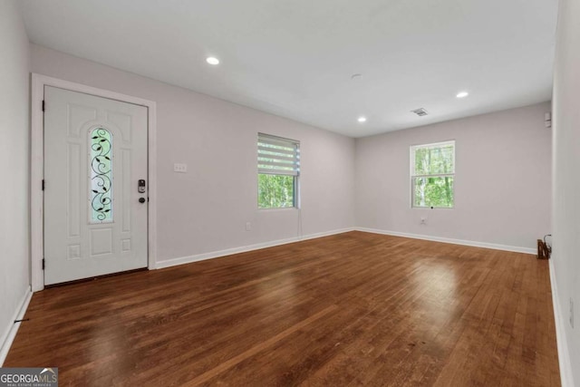 3690 Asbury Ln SW, Atlanta, GA 30331 - entrance foyer with plenty of natural light, wood finished floors, and recessed lighting