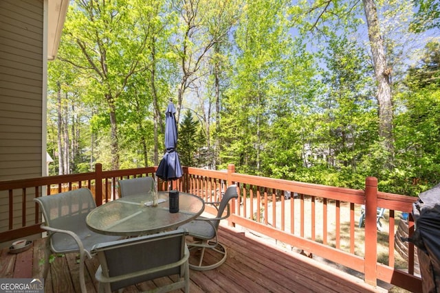 4016 Upland Trce, Marietta, GA 30066 - wooden deck with outdoor dining area
