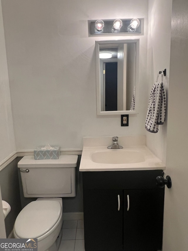 1181 Church St Unit D, Decatur, GA 30030 - half bath with vanity and tile patterned flooring