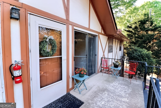 1181 Church St Unit D, Decatur, GA 30030 - doorway to property with stucco siding and a balcony