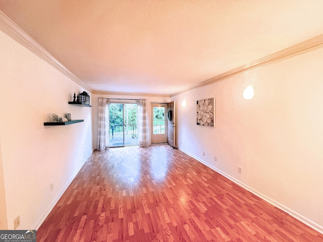 1181 Church St Unit D, Decatur, GA 30030 - empty room with crown molding and wood finished floors