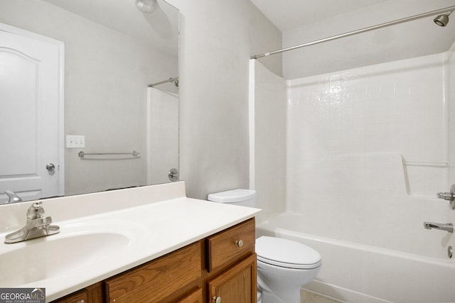 1502 Silver Mist Cir, Powder Springs, GA 30127 - full bath with toilet, vanity, and  shower combination