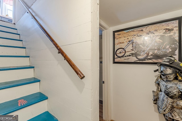 view of stairway