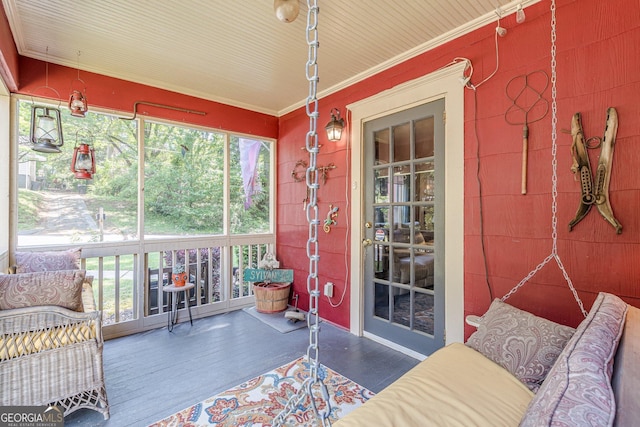 view of sunroom / solarium