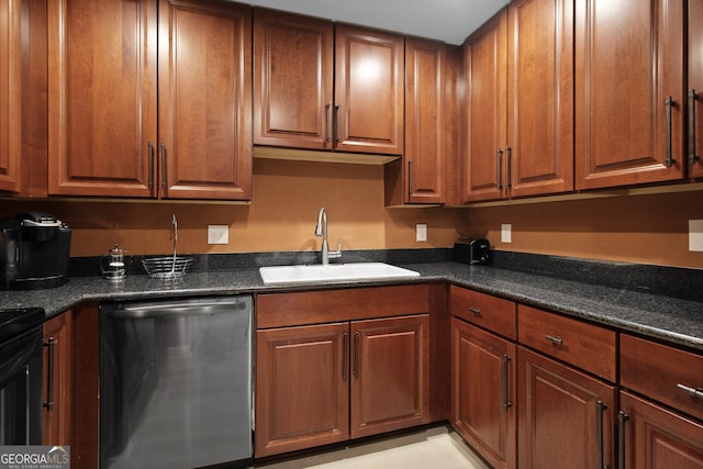 195 14th St Unit 1403, Atlanta, GA 30309 - kitchen with dishwasher and brown cabinets