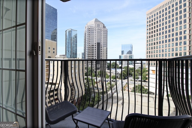 195 14th St Unit 1403, Atlanta, GA 30309 - balcony featuring a view of skyline
