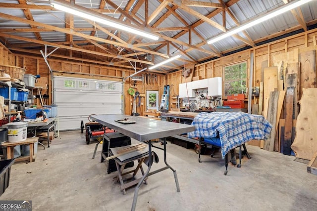 937 Fern Dr, Morganton, GA 30560 - garage with a workshop area