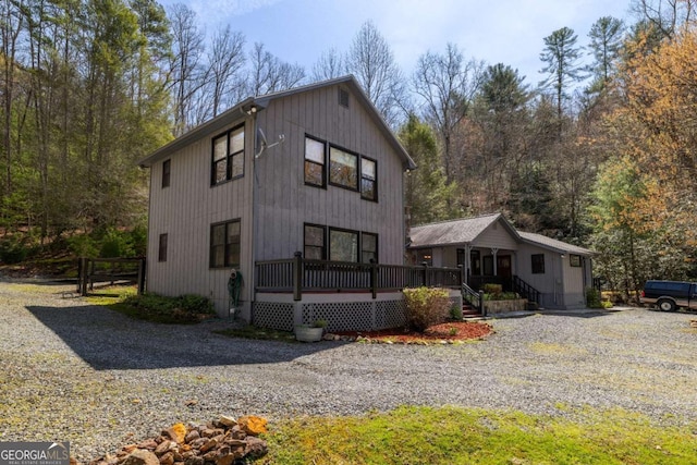 937 Fern Dr, Morganton, GA 30560 - modern inspired farmhouse with a wooden deck
