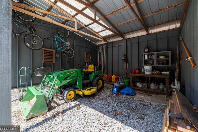 937 Fern Dr, Morganton, GA 30560 - garage featuring metal wall