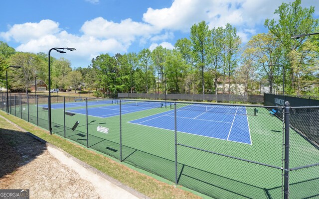 2800 Araglin Dr, Dacula, GA 30019 - view of tennis court featuring fence