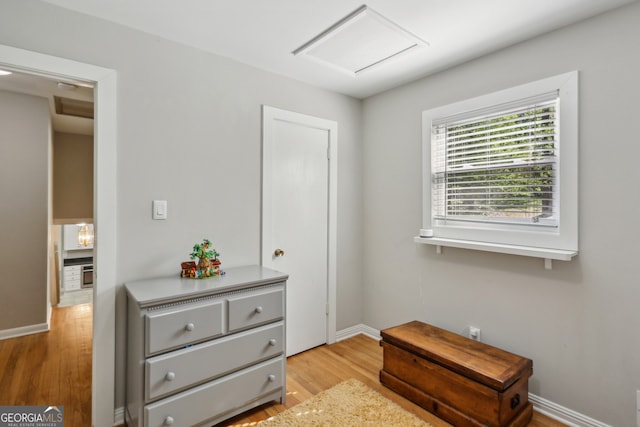 1649 Clairmont Way NE, Brookhaven, GA 30329 - interior space with attic access, baseboards, and wood finished floors