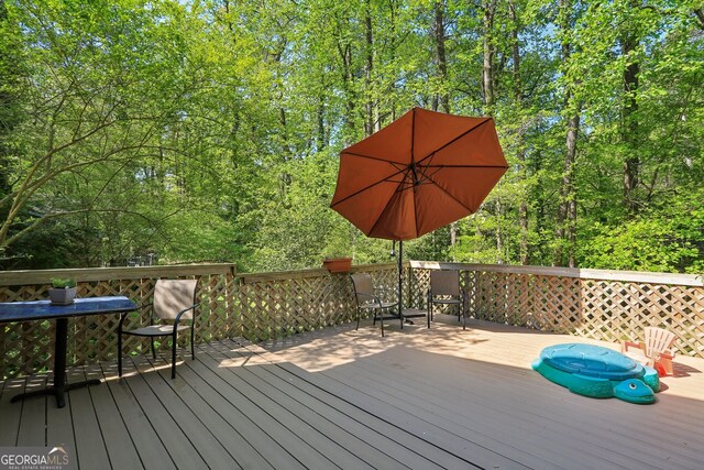 1649 Clairmont Way NE, Brookhaven, GA 30329 - view of wooden deck