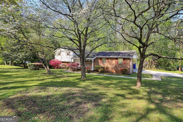 1649 Clairmont Way NE, Brookhaven, GA 30329 - ranch-style home featuring a front lawn and brick siding