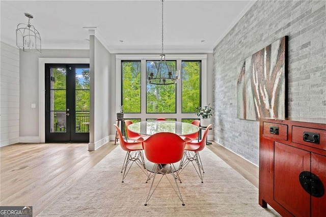 1268 Appleden Way Unit 17, Brookhaven, GA 30319 - dining area featuring crown molding and light wood-type flooring