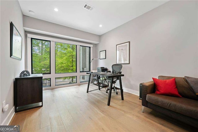 1268 Appleden Way Unit 17, Brookhaven, GA 30319 - office with light wood finished floors and recessed lighting