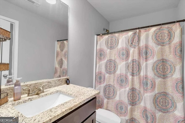 3206 Letha Woods Dr, Conyers, GA 30094 - bathroom featuring vanity and a shower with curtain