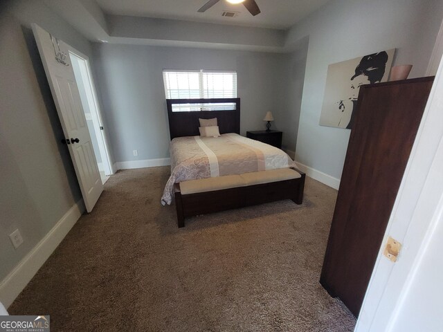 475 Willard Ave SW, Atlanta, GA 30310 - bedroom with baseboards, a ceiling fan, carpet flooring, and visible vents
