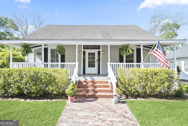 view of front of house featuring a porch