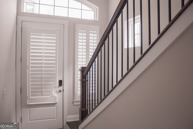 600 Broadview Ter NE, Atlanta, GA 30324 - foyer featuring baseboards and stairs