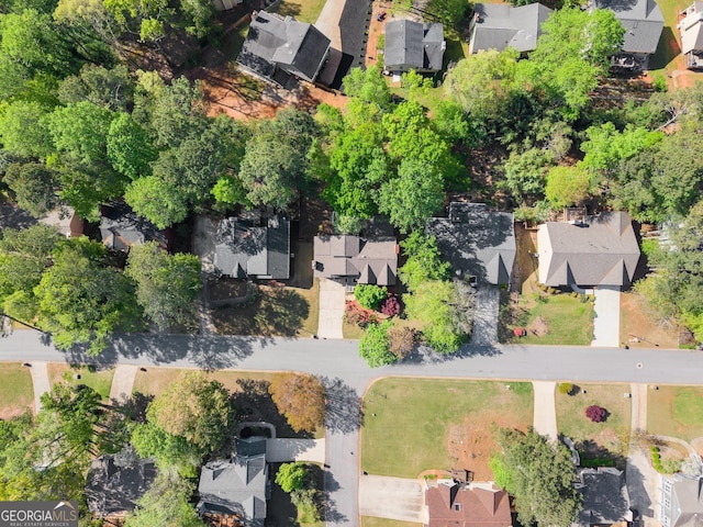 drone / aerial view featuring a residential view