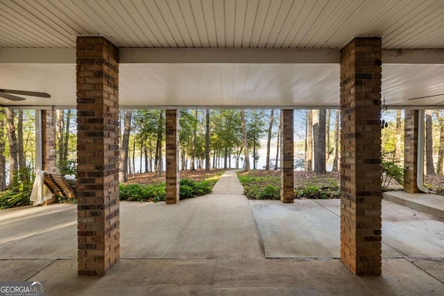 736 Cedar Ridge Rd, Hartwell, GA 30643 - view of patio with a water view