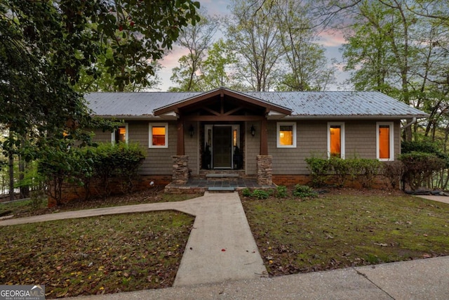 736 Cedar Ridge Rd, Hartwell, GA 30643 - view of front of home featuring metal roof