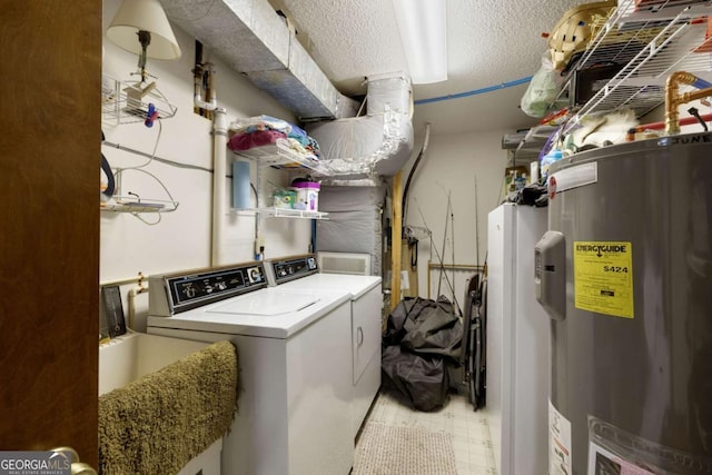 736 Cedar Ridge Rd, Hartwell, GA 30643 - laundry area featuring water heater and independent washer and dryer