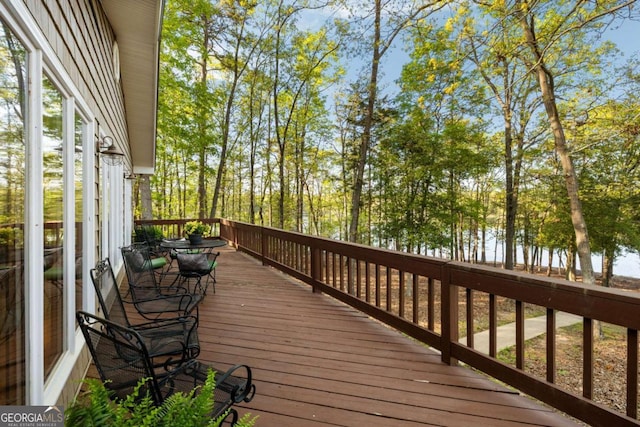 736 Cedar Ridge Rd, Hartwell, GA 30643 - view of wooden deck