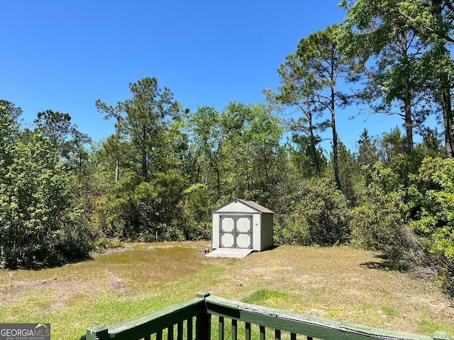 1640 Hg Miles Dr NE, Townsend, GA 31331 - view of yard with an outbuilding and a shed