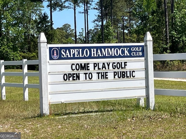 1640 Hg Miles Dr NE, Townsend, GA 31331 - community sign featuring fence and a yard