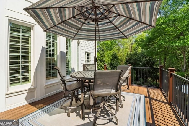 3115 Corsair Curv, Cumming, GA 30040 - wooden deck with outdoor dining space