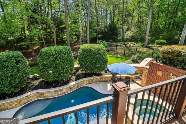 3115 Corsair Curv, Cumming, GA 30040 - view of pool featuring a patio area and a fenced backyard