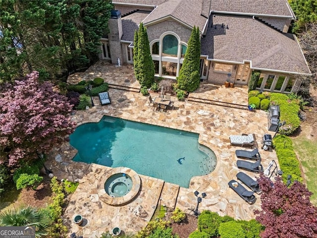 2120 Blackheath Trce, Alpharetta, GA 30005 - view of front facade featuring concrete driveway, a garage, brick siding, and a shingled roof