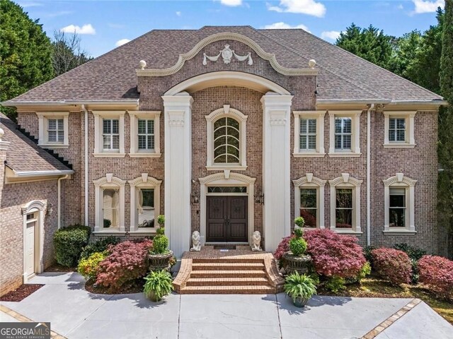 2120 Blackheath Trce, Alpharetta, GA 30005 - swimming pool featuring a patio area and an outdoor hot tub