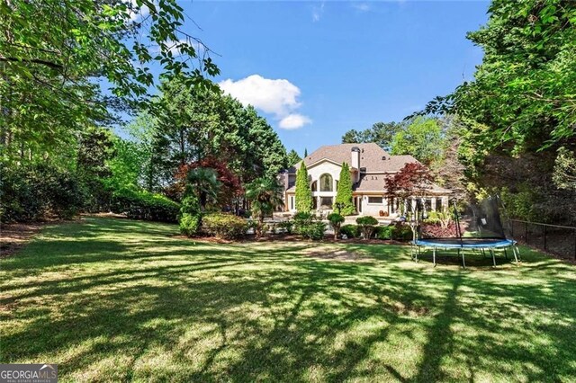 2120 Blackheath Trce, Alpharetta, GA 30005 - view of swimming pool featuring french doors, a patio area, area for grilling, and a pool with connected hot tub