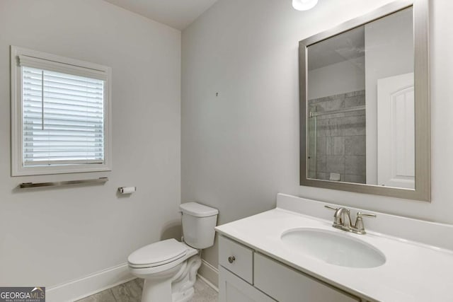 7208 Whitewater Dr, Flowery Branch, GA 30542 - full bathroom with vanity and tiled shower