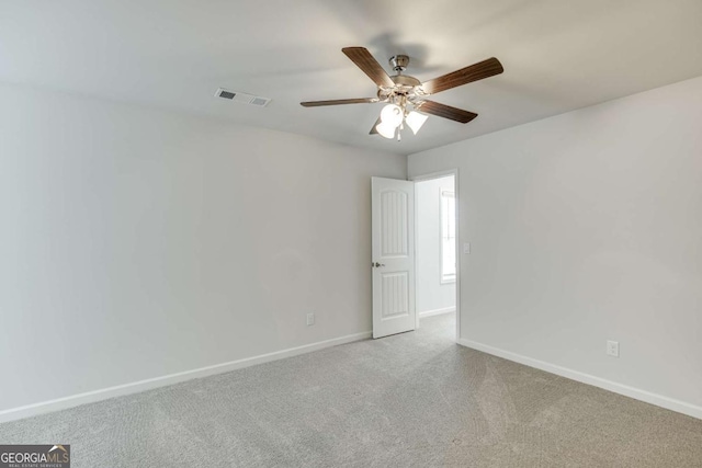 7208 Whitewater Dr, Flowery Branch, GA 30542 - empty room featuring a ceiling fan and carpet flooring
