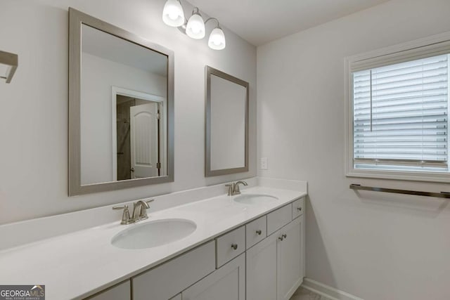 7208 Whitewater Dr, Flowery Branch, GA 30542 - bathroom with double vanity