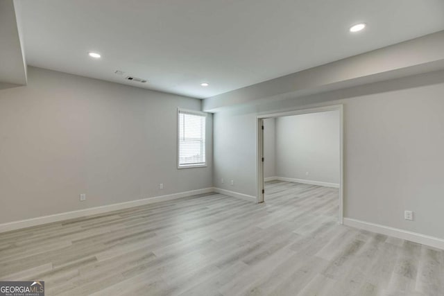 7208 Whitewater Dr, Flowery Branch, GA 30542 - below grade area featuring recessed lighting and light wood-style flooring