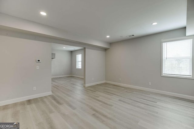 7208 Whitewater Dr, Flowery Branch, GA 30542 - empty room featuring light wood-type flooring and recessed lighting