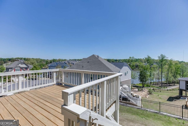 7208 Whitewater Dr, Flowery Branch, GA 30542 - view of wooden terrace