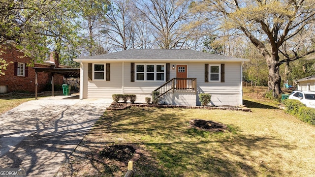 2215 Gordon Cir SE, Smyrna, GA 30080 - ranch-style house featuring a front lawn and driveway