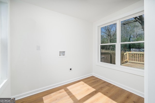 2215 Gordon Cir SE, Smyrna, GA 30080 - empty room featuring wood finished floors and baseboards